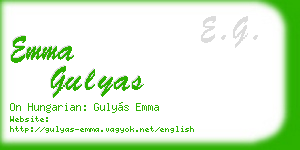 emma gulyas business card
