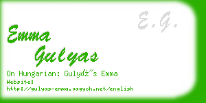 emma gulyas business card